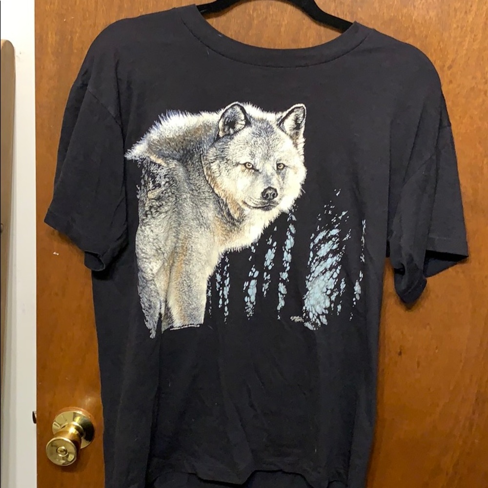 Unisex wolf T shirt